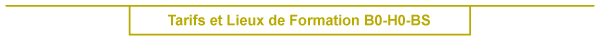 Tarifs et Lieux de Formation H0B0 - Inter