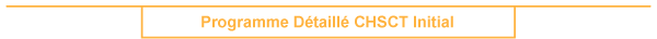 Programme d�taill� CHSCT - Initial