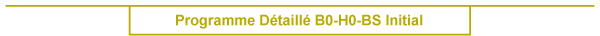 Programme d�taill� H0B0 - Initial