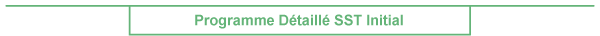 Programme d�taill� SST - Initial